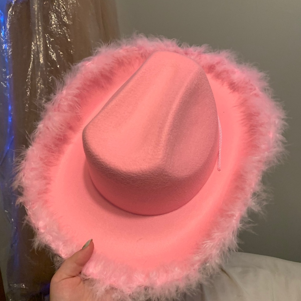 Pink cowboy/cowgirl party hat